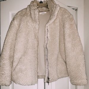 White Sherpa Coat